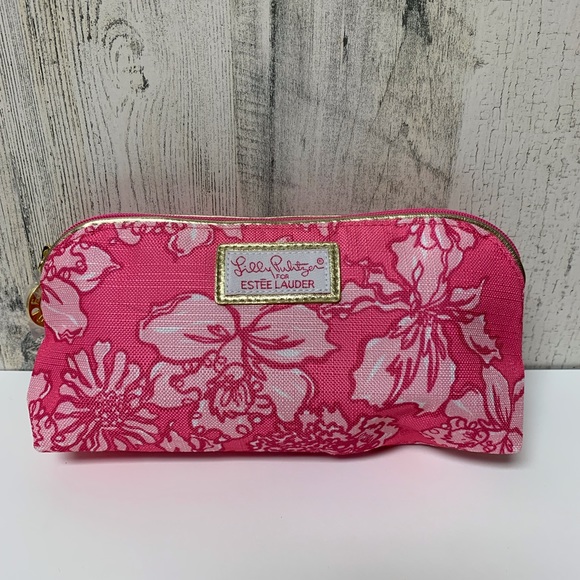 NWOT Lilly Pulitzer Pink Cosmetic Makeup Bag Bundle - Picture 2 of 8